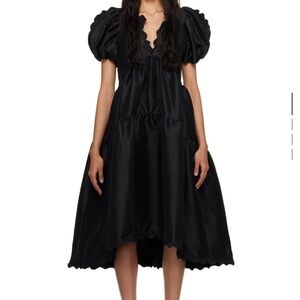 Kika Vargas black Leana midi dress XS